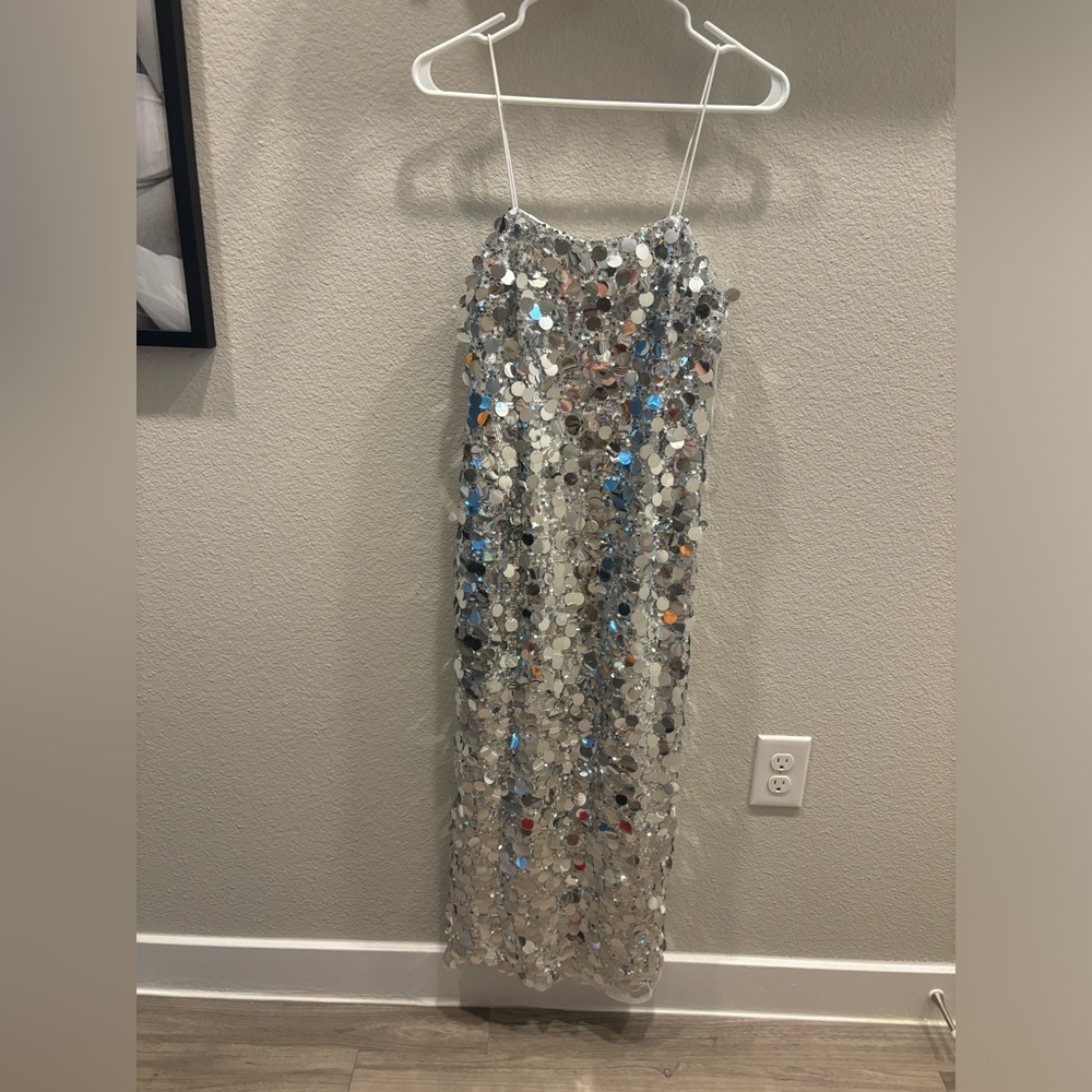 12th Tribe Silver and Orange Sequin Ensemble